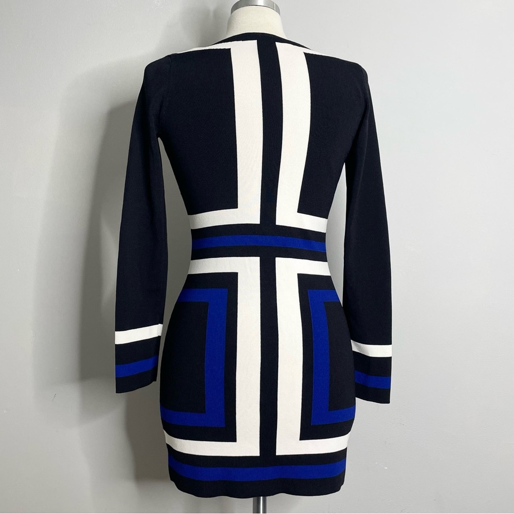 SOLD‼️ INC INTERNATIONAL CONCEPTS Long Sleeve V-Neck Mini Dress - Picture 3 of 6